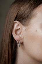 Hypoallergenic Small Hoop Earrings – 14K Gold , Rose & White Gold Plated