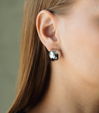 Round Stud Earrings Stainless Steel Gold or Silver | Sedy Jewelry