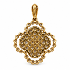 Radiant Bloom Pendant – Gold or White Gold Plated, 2.8 cm