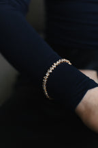 Gold Plated or Rhodium Plated Mixed Cut CZ Tennis Bracelet – Bridal Style