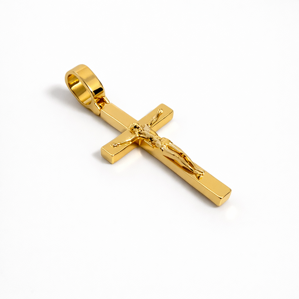 Rose Gold Plated Pendant Charm – Hypoallergenic Statement Pendant 5.5 × 2.3 cm / 2.17 × 0.91”