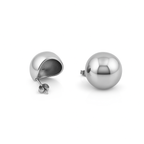 Round Stud Earrings Stainless Steel Gold or Silver | Sedy Jewelry