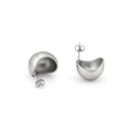 Round Stud Earrings Stainless Steel Gold or Silver | Sedy Jewelry