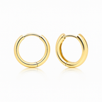 Hypoallergenic Small Hoop Earrings – 14K Gold , Rose & White Gold Plated