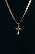Rose Gold Plated Ornate Pendant Charm – Hypoallergenic Statement Pendant 5.5 × 2.5 cm / 2.17 × 0.98”