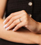 Heart Band Ring – Rhodium Plated Adjustable Silver Ring