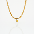 Beaded Necklace with Czech Glass and Stainless Steel – 45+5cm