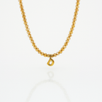 Beaded Necklace with Czech Glass and Stainless Steel – 45+5cm