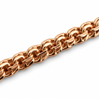 Bismarck Chain Bracelet – Rose Gold Plated Copper, 4mm, 6mm & 8mm