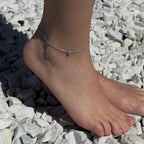 Heart Anklet – Stainless Steel, Adjustable 21+5 cm