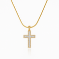 Rose Gold Plated CZ Pendant Necklace – Hypoallergenic Necklace Set with Chain