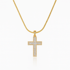 Rose Gold Plated CZ Pendant Necklace – Hypoallergenic Necklace Set with Chain