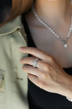 Pearl Necklace with Heart Pendant – Gold or Silver Plated