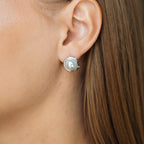 Sterling Silver Post Pearl Stud Earrings 1cm