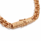 Gold Plated Bismarck Chain Necklace 60 cm – 10 mm Thick Classic Statement Unisex Chain