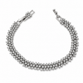 Rhodium Plated AAA CZ Statement Bracelet – Hypoallergenic Non-Tarnish Wedding Jewelry