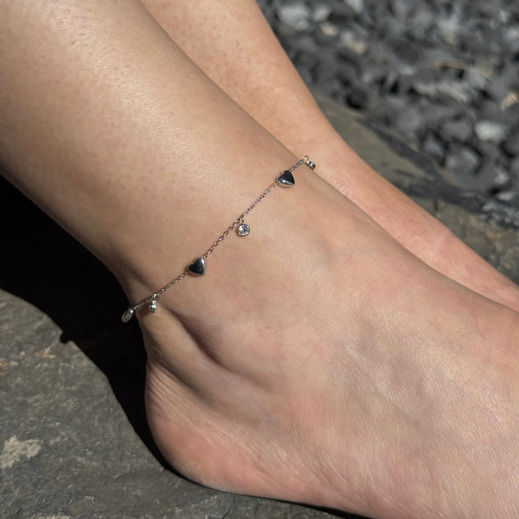 Stainless Steel Anklet | Adjustable 23+5 cm | Gold & Silver