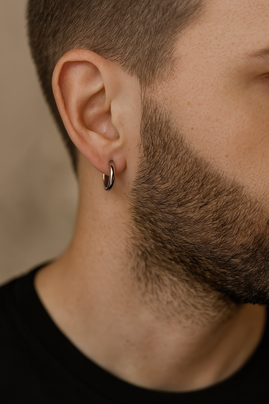 Hypoallergenic Small Hoop Earrings – 14K Gold , Rose & White Gold Plated