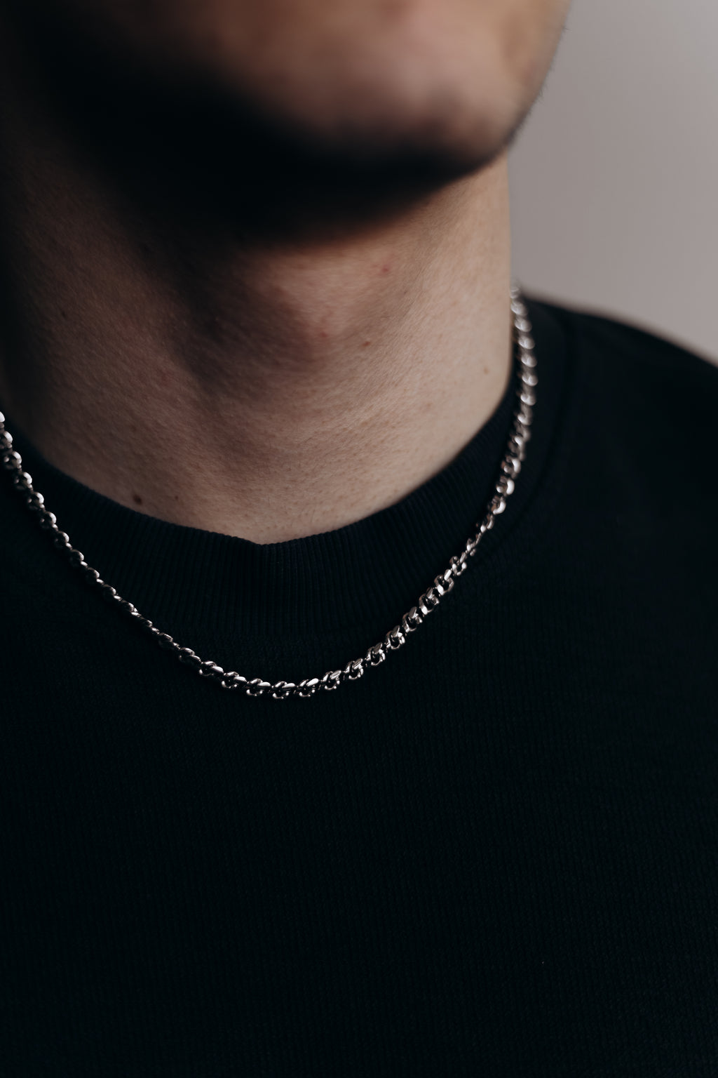 5 mm Curb Chain Necklace 50 cm – Gold Plated or White Gold