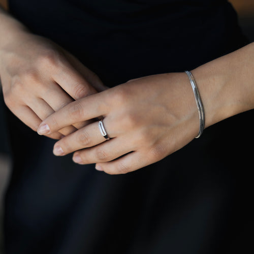 Double Snake Chain Bracelet – Stainless Steel, Adjustable 17+4 cm