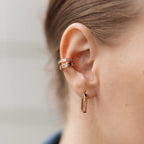 Rose Gold Plated CZ Ear Cuff for Cartilage – Single Piece
