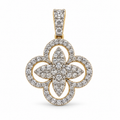 Radiant Bloom Halo Stud Earrings – Gold or White Gold Plated