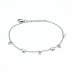 Stainless Steel Anklet | Adjustable 23+5 cm | Gold & Silver