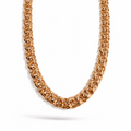 Gold Plated Bismarck Chain Necklace 60 cm – 10 mm Thick Classic Statement Unisex Chain