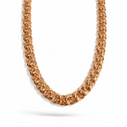 Gold Plated Bismarck Chain Necklace 60 cm – 10 mm Thick Classic Statement Unisex Chain