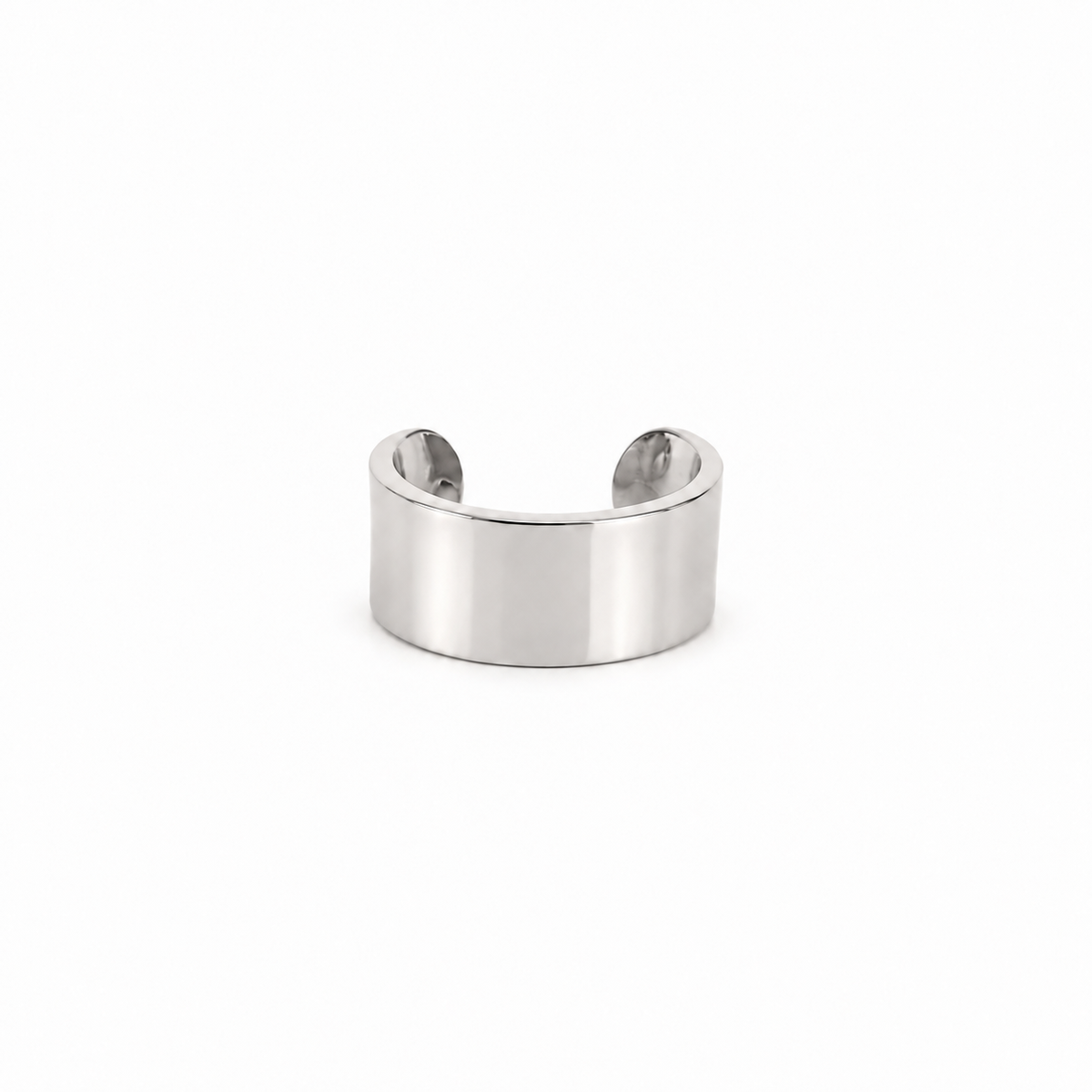 Wide Stainless Steel Ear Cuff – Non-Tarnish, Hypoallergenic, No Piercing, Gold or Silver