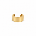 Wide Stainless Steel Ear Cuff – Non-Tarnish, Hypoallergenic, No Piercing, Gold or Silver