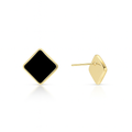 Geometric Stud Earrings | Gold Plated Studs 1 cm