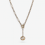 Rose Gold Plated Pendant Necklace – Statement Chain Necklace 45+5 cm