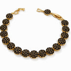 Rose Gold Plated CZ Tennis Bracelet – Black CZ / Clear CZ Crystal Bracelet for Women | Non Tarnish | 17.5 + 3 cm (6.89” + 1.18”)
