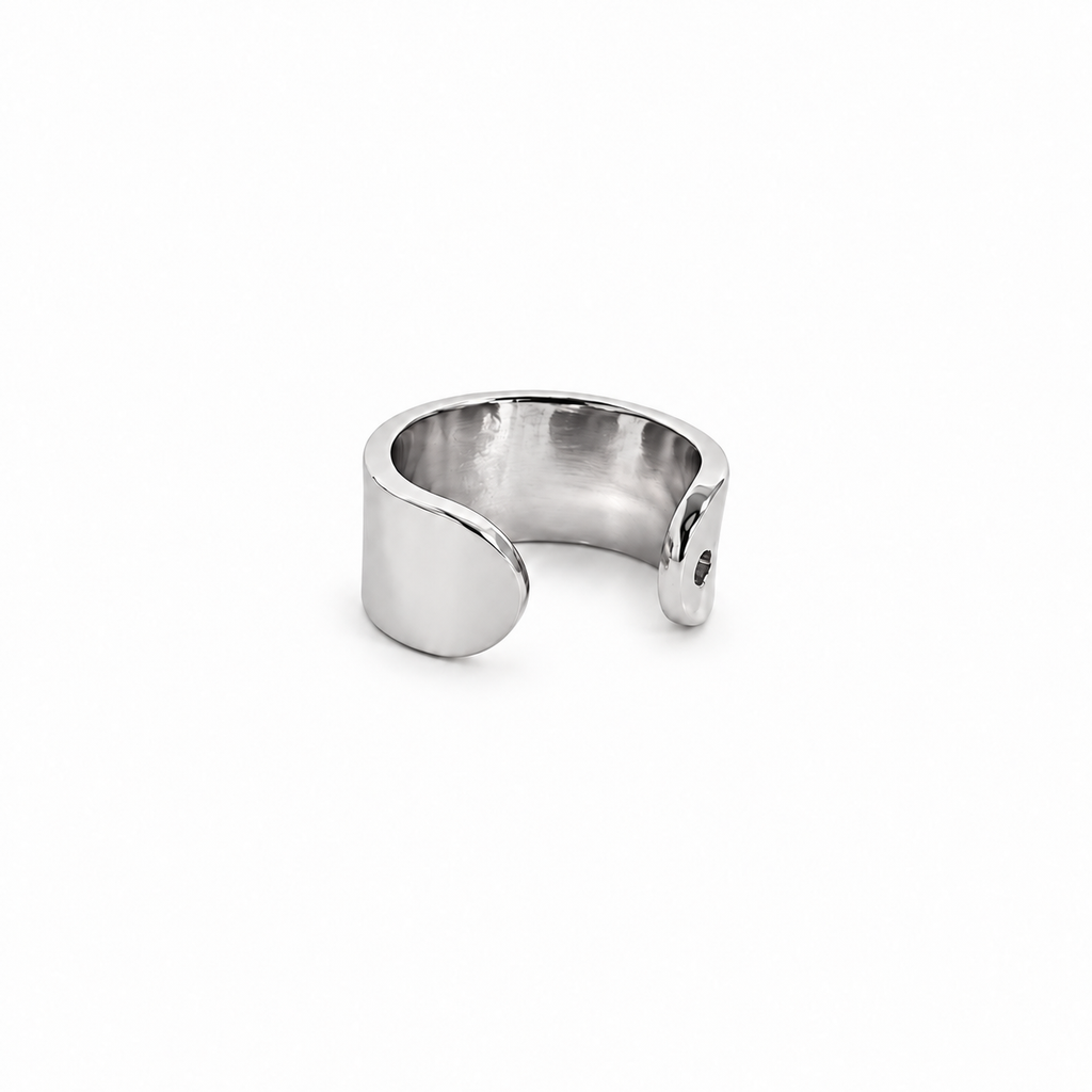 Wide Stainless Steel Ear Cuff – Non-Tarnish, Hypoallergenic, No Piercing, Gold or Silver