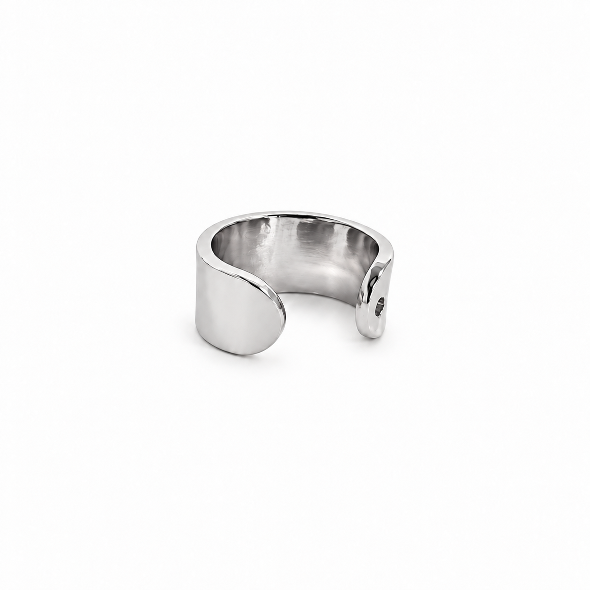 Wide Stainless Steel Ear Cuff – Non-Tarnish, Hypoallergenic, No Piercing, Gold or Silver