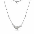 CZ Statement Pendant Necklace – Gold Plated or Sterling Silver, Hypoallergenic, Non-Tarnish
