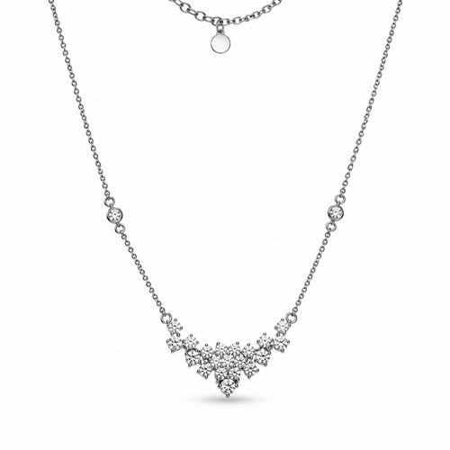 CZ Statement Pendant Necklace – Gold Plated or Sterling Silver, Hypoallergenic, Non-Tarnish