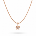 Rose Gold Plated Butterfly Pendant Necklace – CZ Butterfly Necklace 45 cm