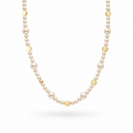 Gold Plated Pearl Beaded Necklace – Statement Pearl Necklace 45+5 cm
