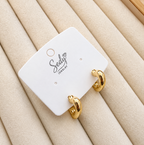 Gold Plated / White Gold Plated Mini Stud Earrings | Chunky Studs