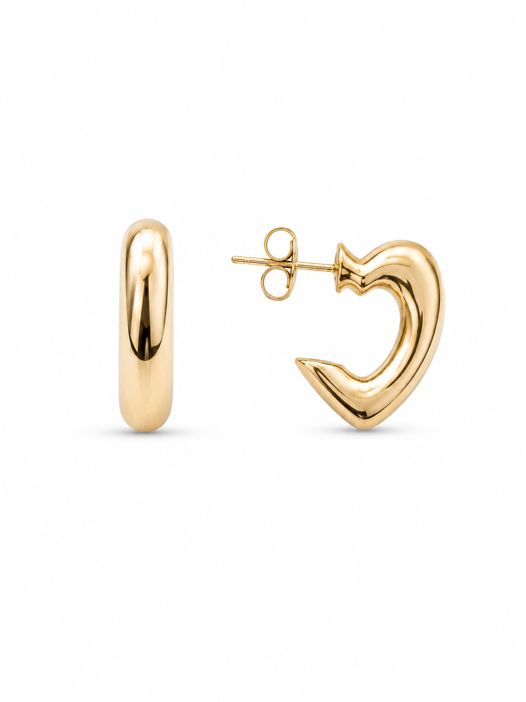 Gold Plated / White Gold Plated Mini Stud Earrings | Chunky Studs